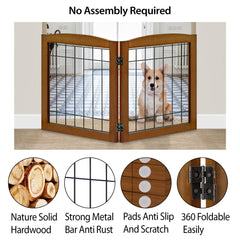 LZRS folding gate folded for compact storage in homes