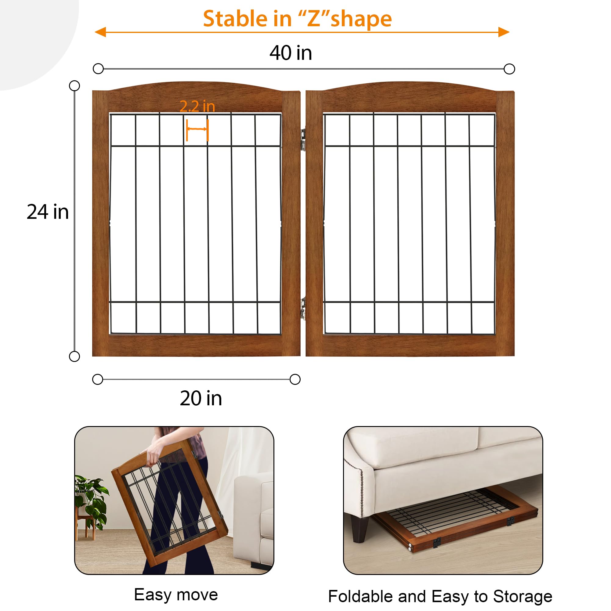 LZRS gate used on stairs or doorways for versatile containment
