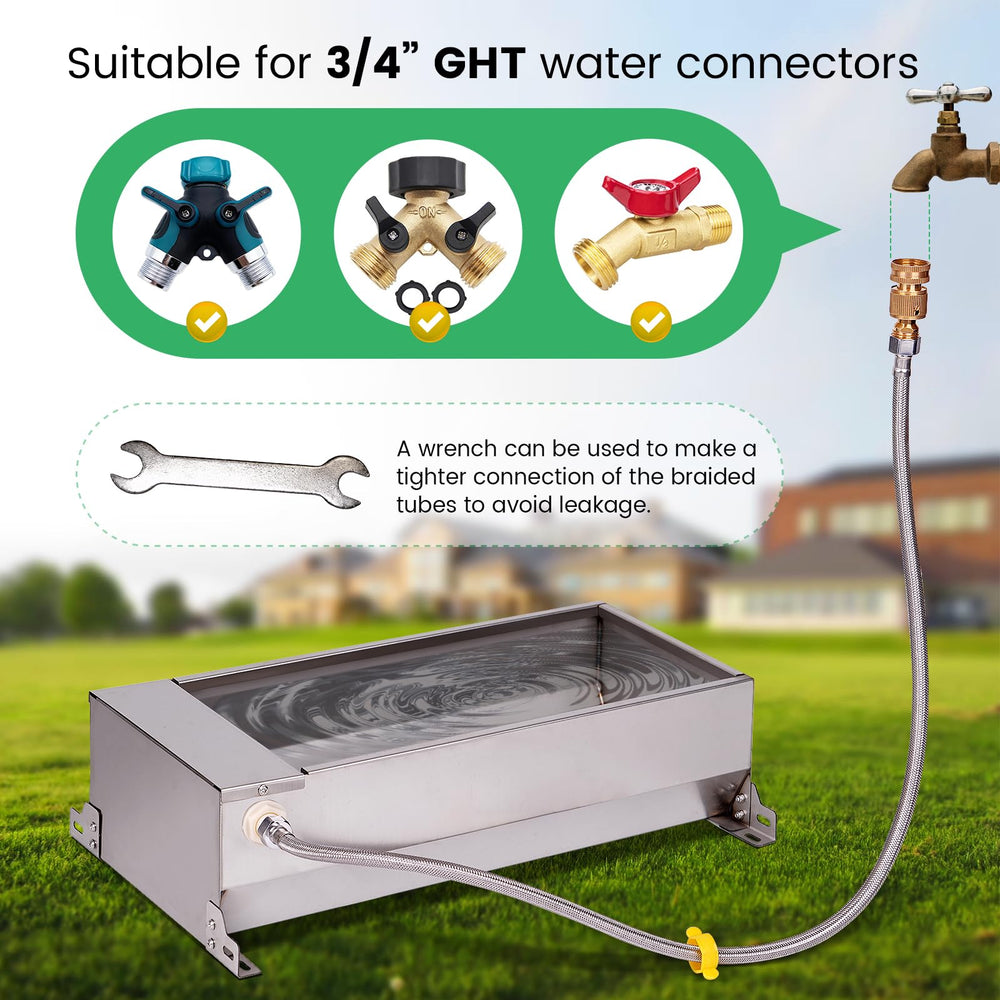 LZWUNYXE large-capacity trough suitable for multiple animals.