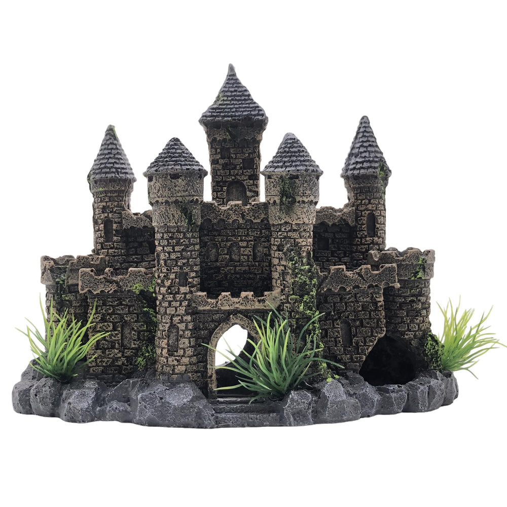 M2cbridge castle shipwreck aquarium decor provides shelter and visual intrigue