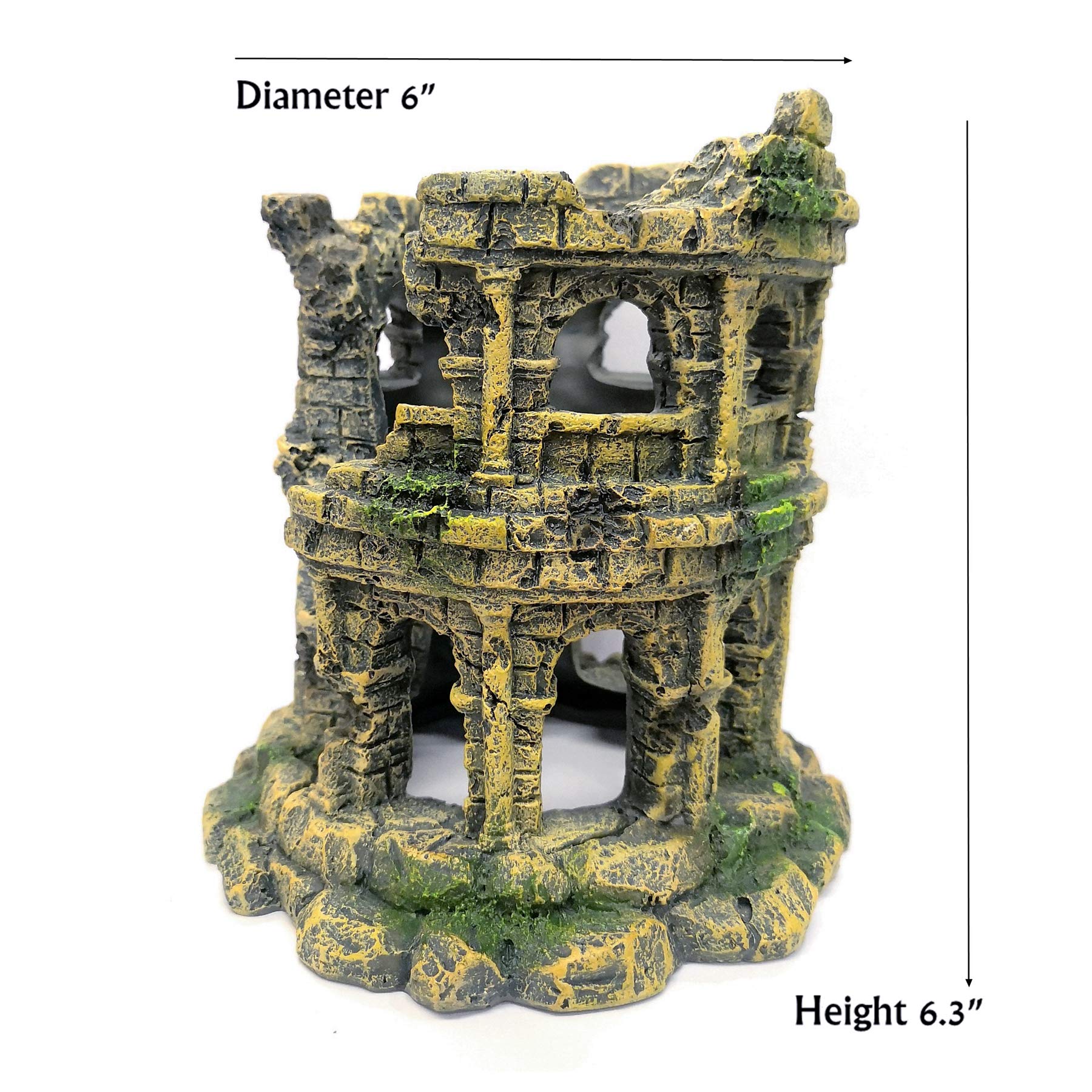 M2cbridge Roman column ruins base-stability ensures the ornament sits securely.