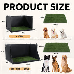 MABOZOO dog pee pad holder grass side view for spill protection