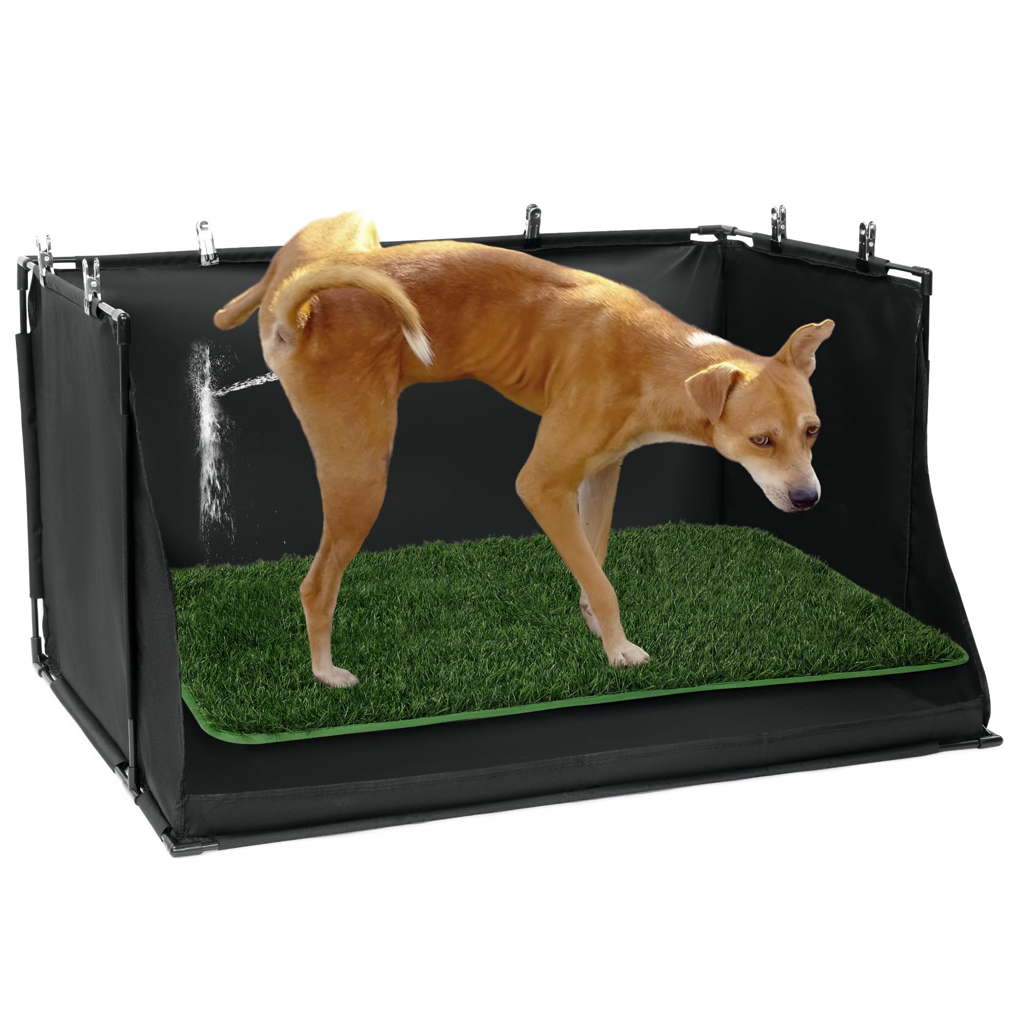 MABOZOO dog pee pad holder grass top view for indoor potty training