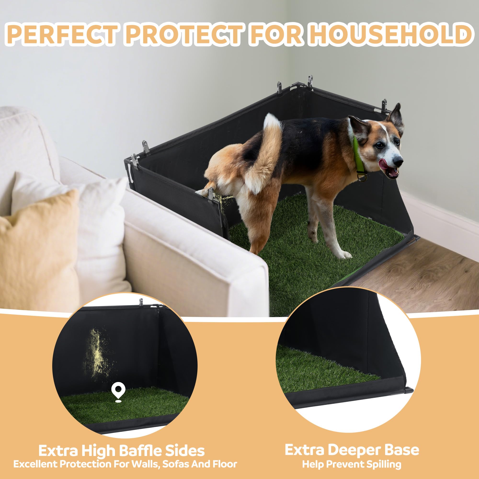 MABOZOO foldable indoor potty tray assembled in minutes