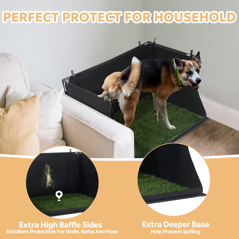 MABOZOO foldable indoor potty tray assembled in minutes