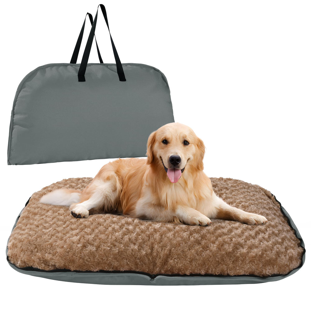 MABOZOO foldable travel dog bed in backpack mode for easy portability