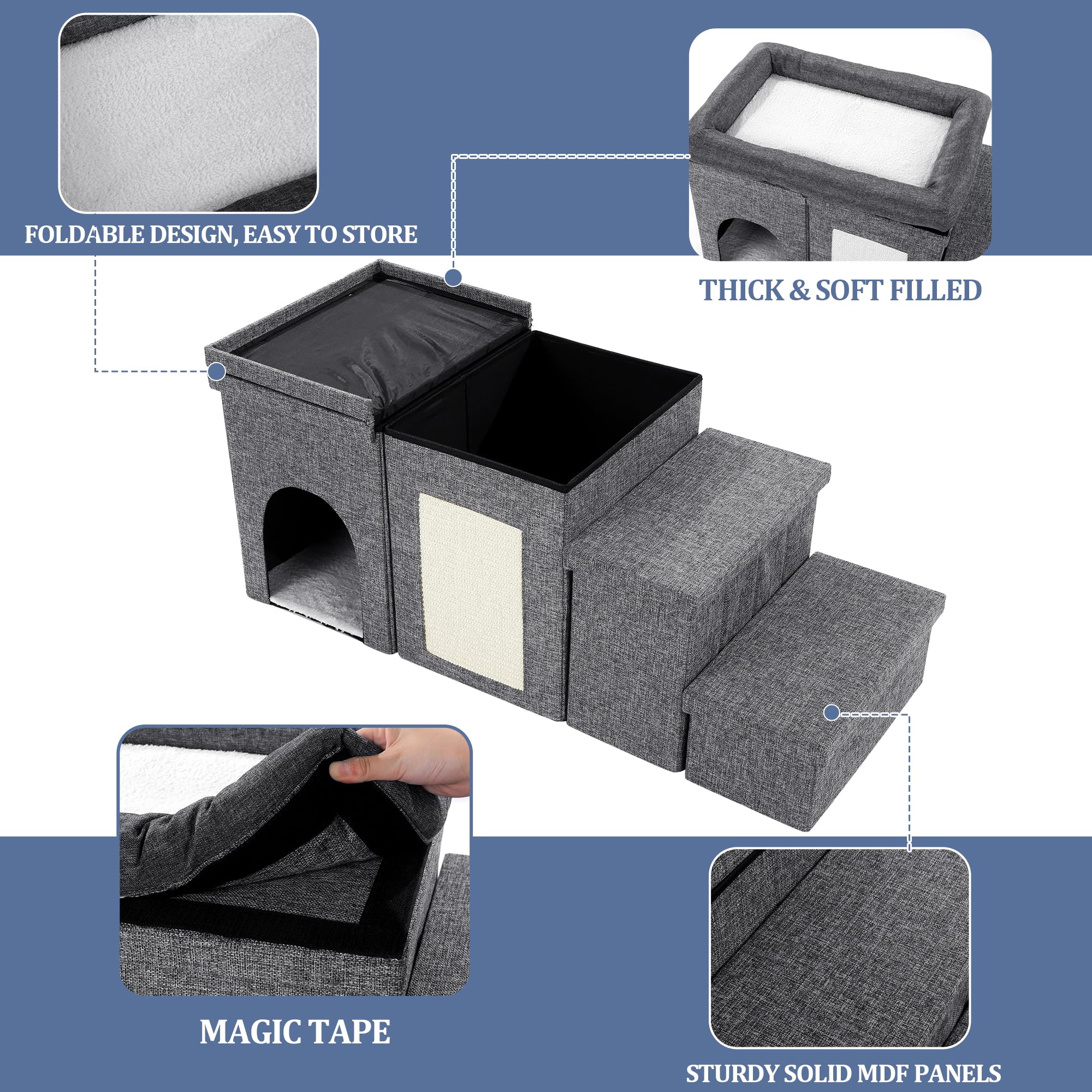 MABOZOO window-friendly design fits most beds and sofas for easy access.