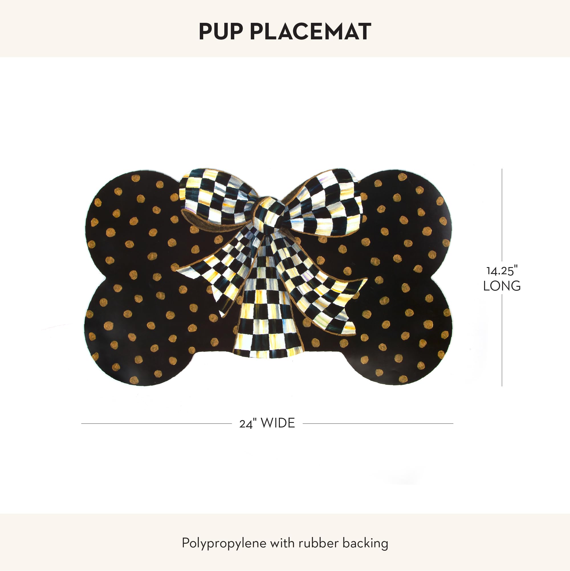 Mackenzie-Childs Courtly Bow-detail Ribbon adds decorative charm at mealtime