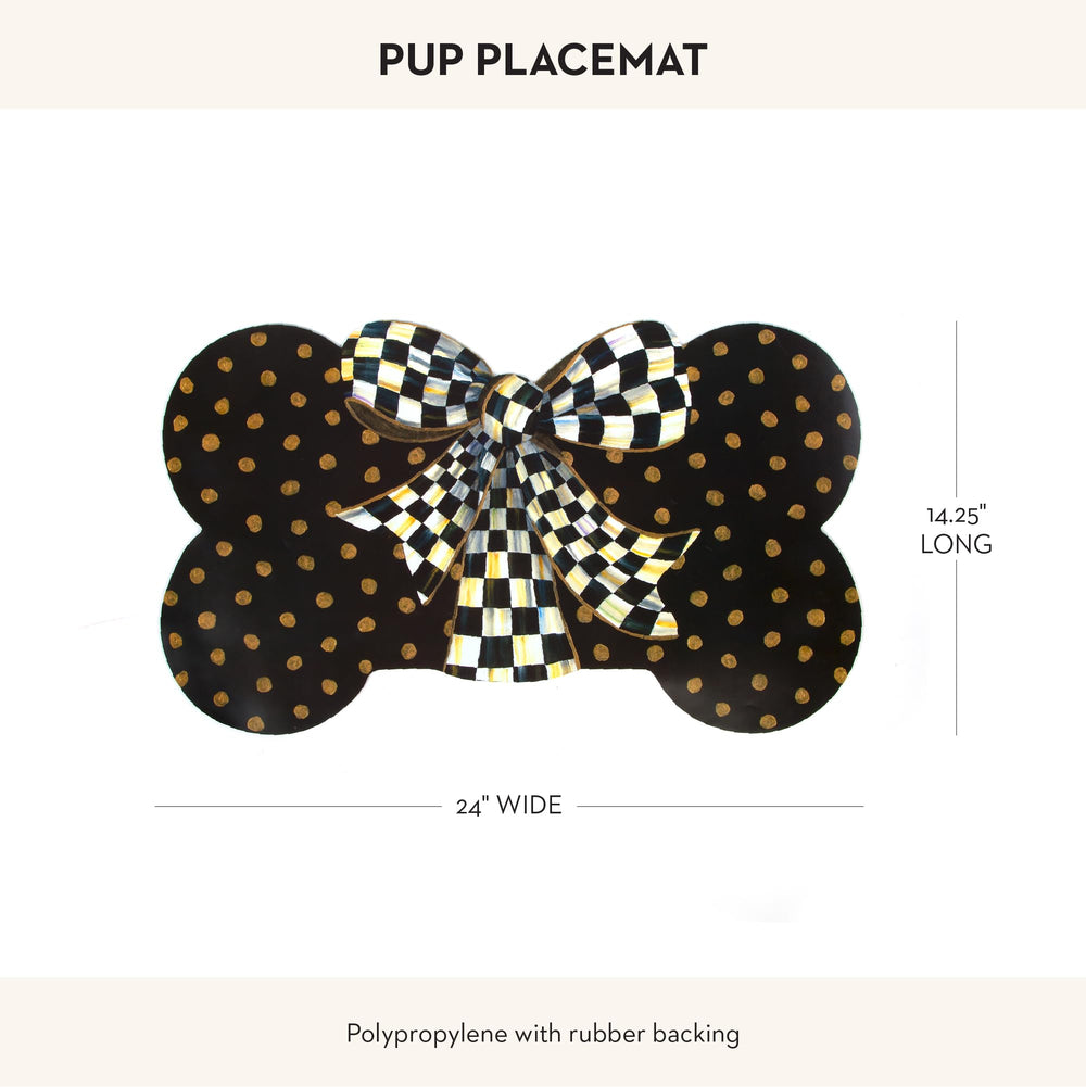 Mackenzie-Childs Courtly Bow-detail Ribbon adds decorative charm at mealtime