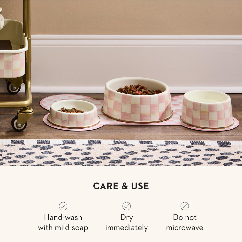 MacKenzie-Childs Rosy Check packaging suggests gift-ready presentation.