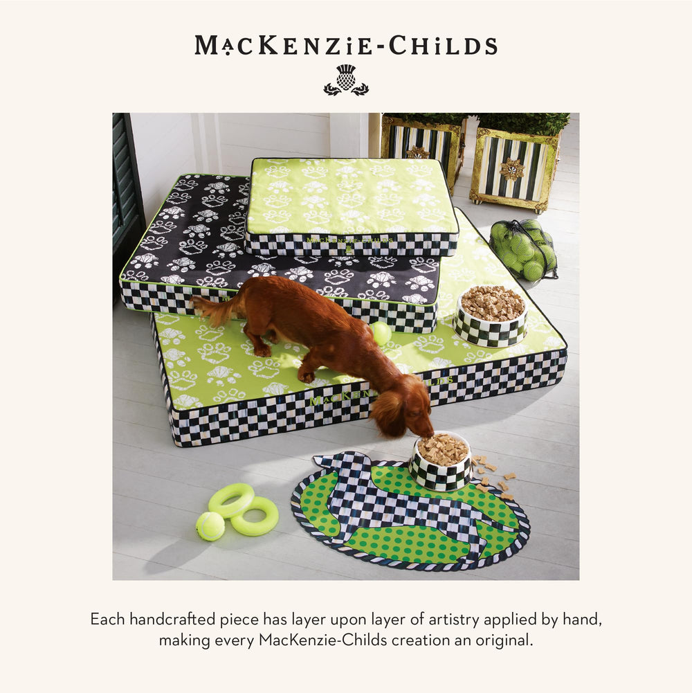 Mackenzie-Childs gift-ready pet dish ideal for housewarmings