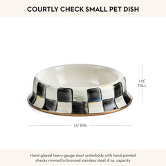 Mackenzie-Childs glossy enamel bowl designed for everyday feeding