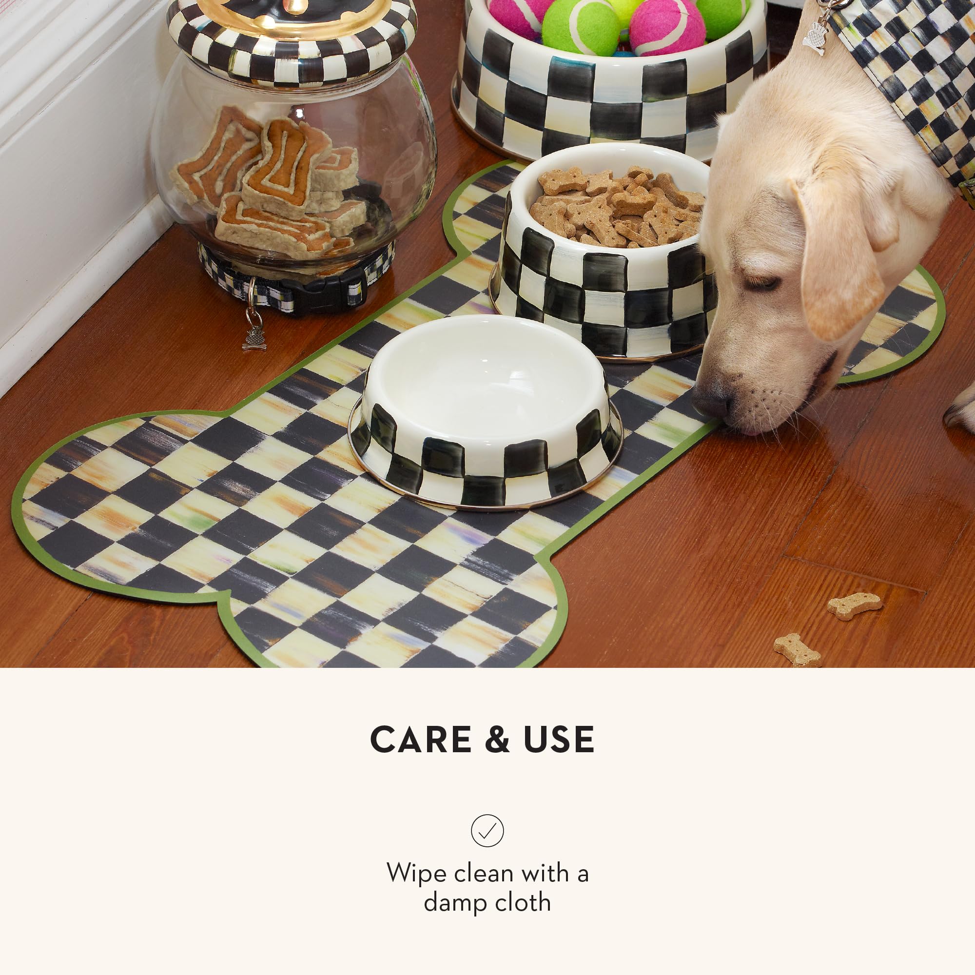 MACKENZIE-CHILDS Pup Placemat makes a thoughtful gift for pet lovers.