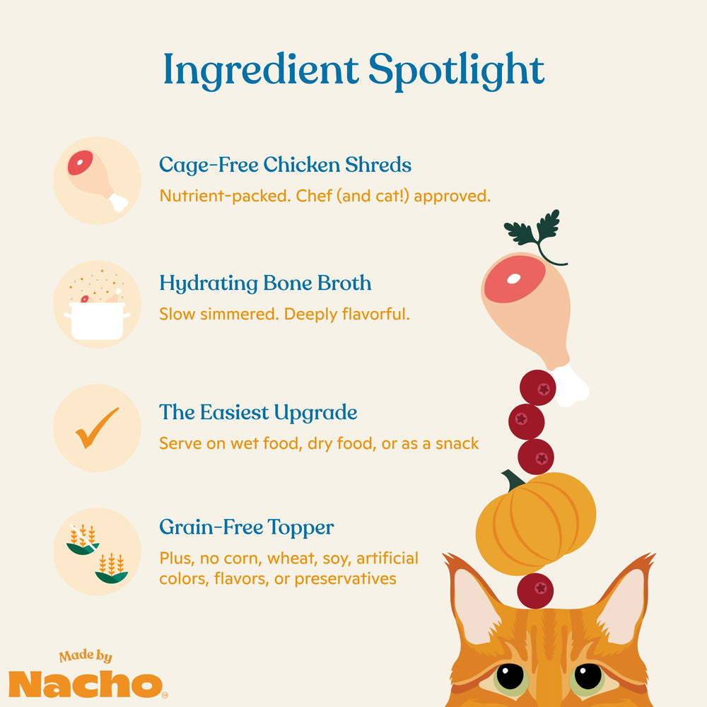 Made by Nacho Bone & Joint Purée bone broth swirl adds hydration and flavor.
