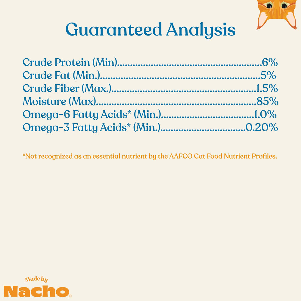 Made by Nacho digestive topper cage-free chicken protein for nutrition.