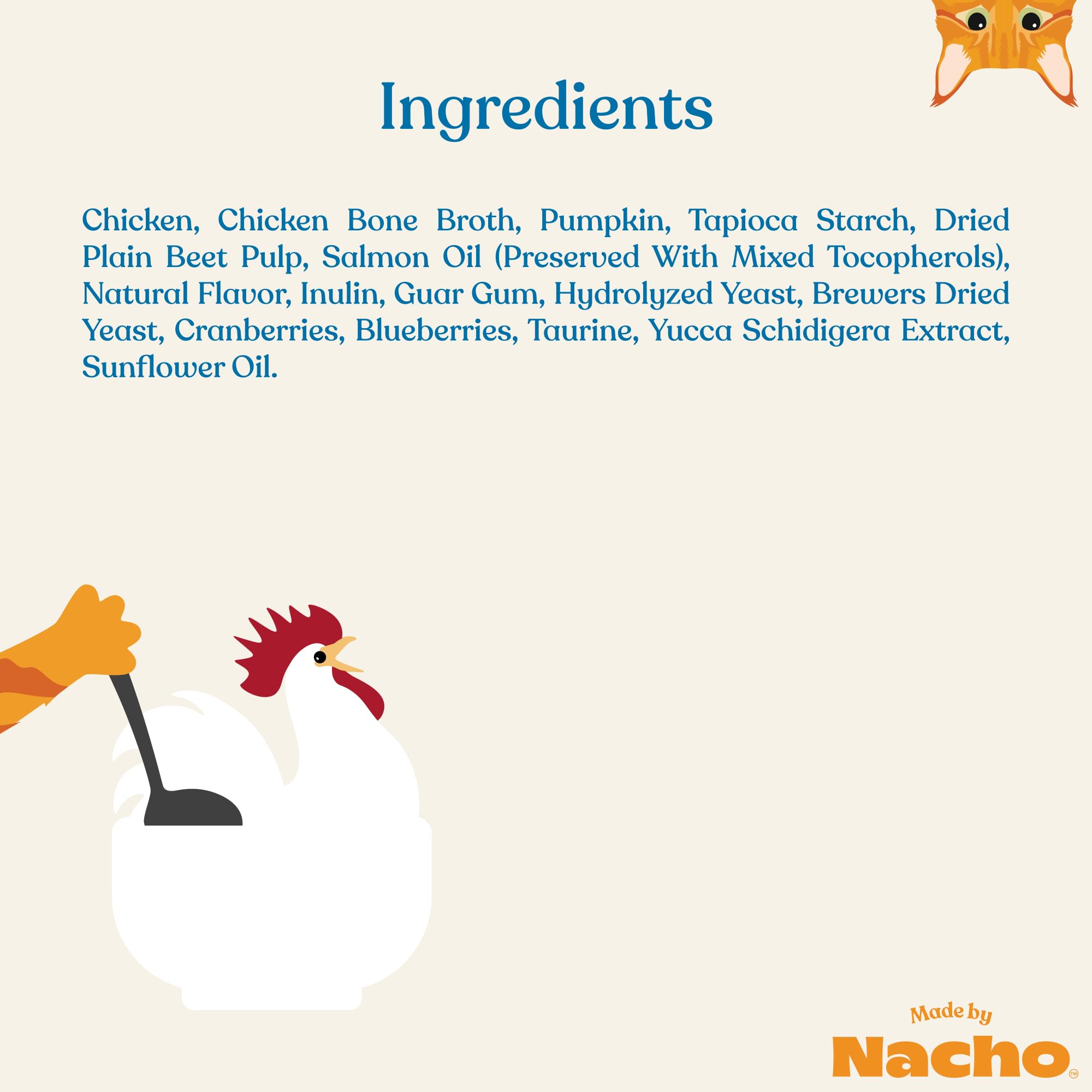 Made by Nacho digestive topper over kibble to boost palatability and moisture.