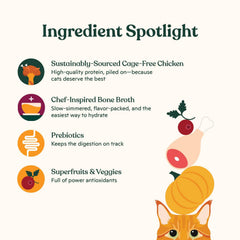 Made by Nacho bone broth infusion image suggests flavor and hydration.