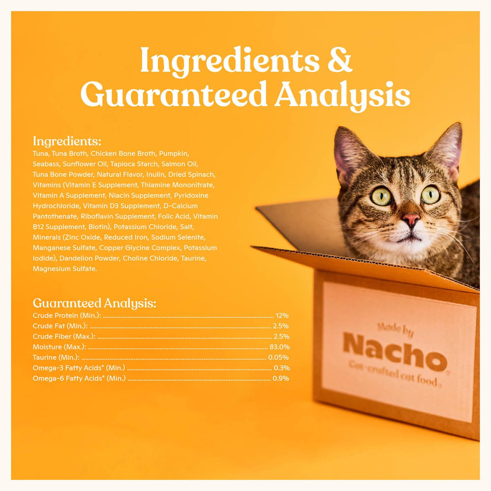 Made by Nacho grain-free-wet-food; easy-to-chew texture.