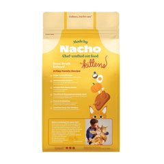 Made by Nacho kitten dry kibble bowl feeding – protein-packed bites fuel growth and daily energy.