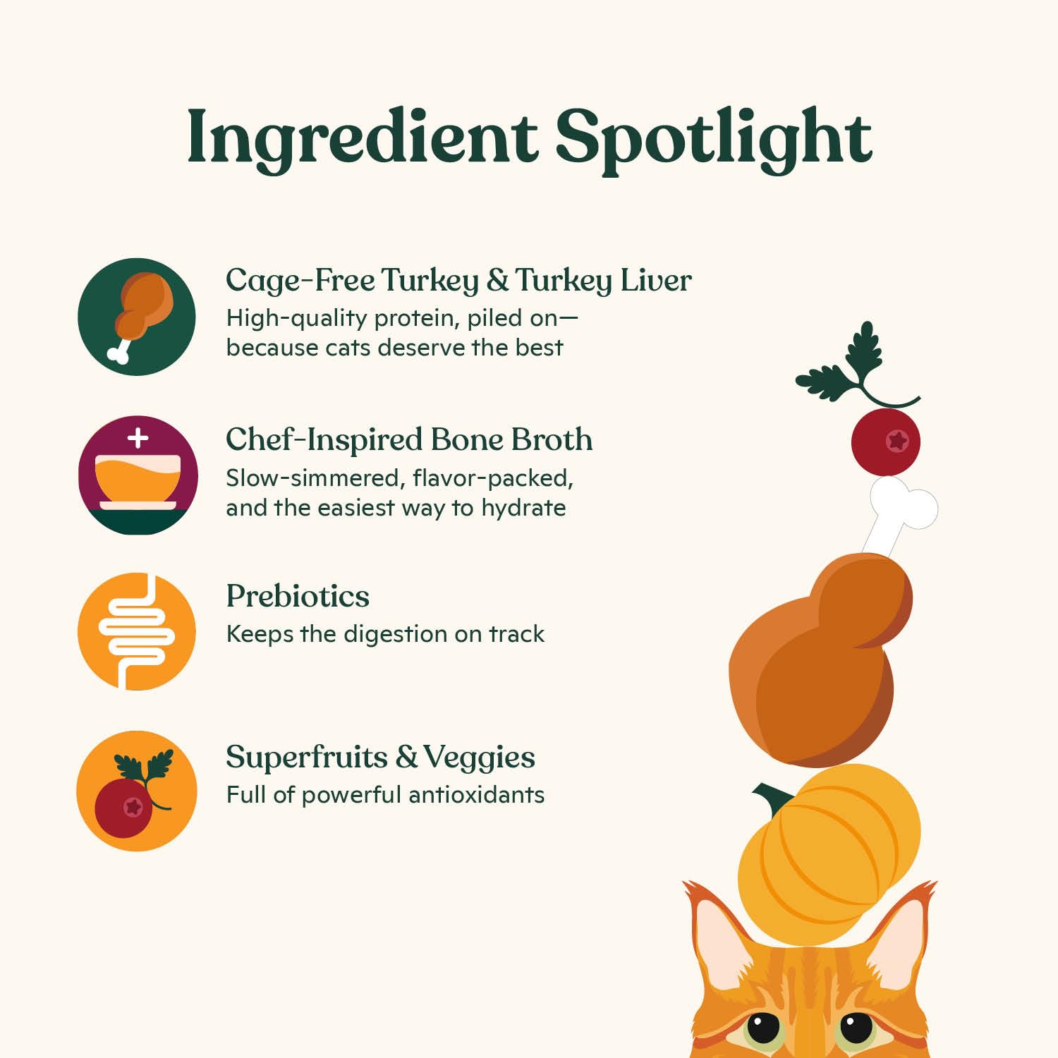 Made by Nacho grain-free cat food image highlights pate benefits.