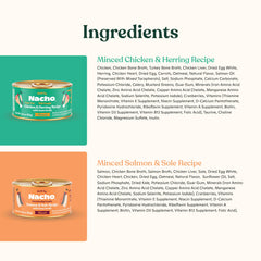 Made by Nacho grain-free recipe label emphasizes no grains.