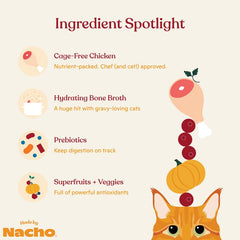Close-up of Made by Nacho bone broth formula highlighting hydration and flavor.