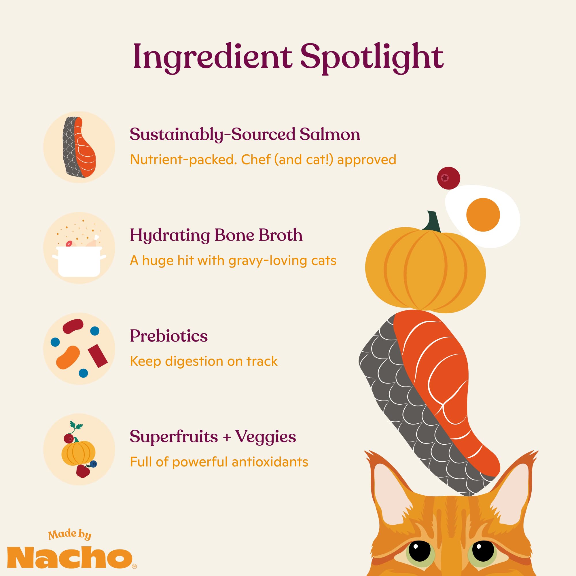 Made by Nacho pack of serving cups for convenient meals