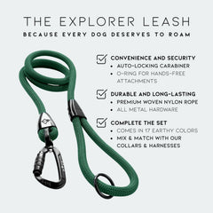 MADE TO ROAM Explorer Leash autolocking carabiner closeup highlights secure quick-release