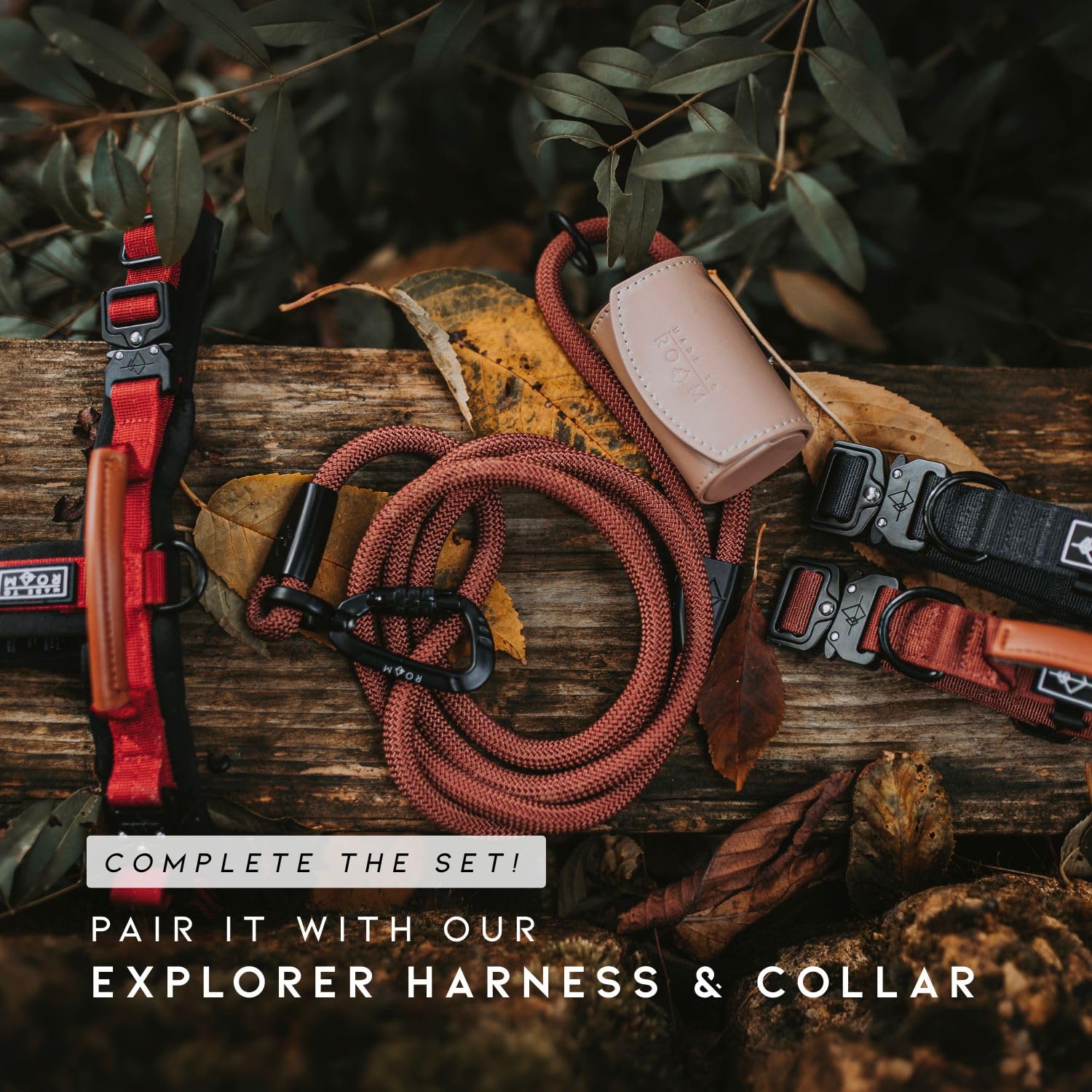 MADE TO ROAM Explorer leash displays lightweight design for daily walks.