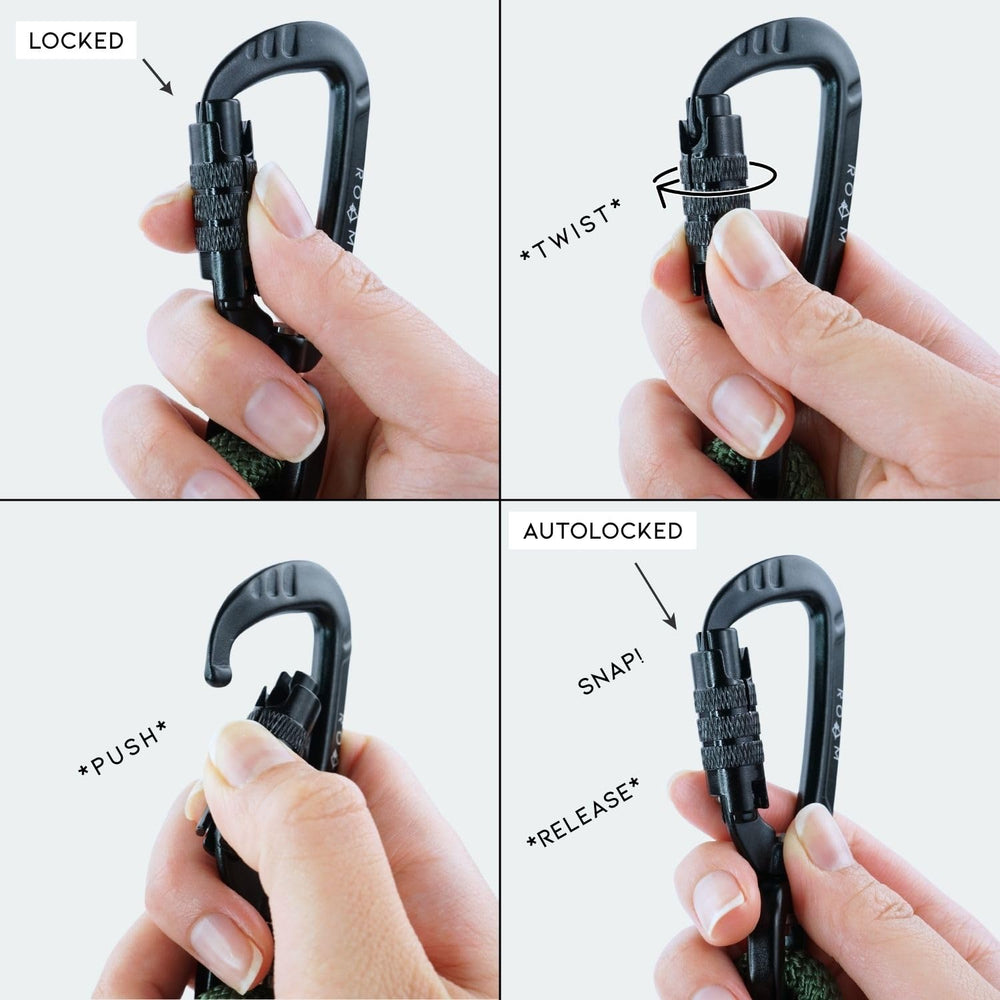 MADE TO ROAM Explorer leash black rustproof hardware for all-weather durability.