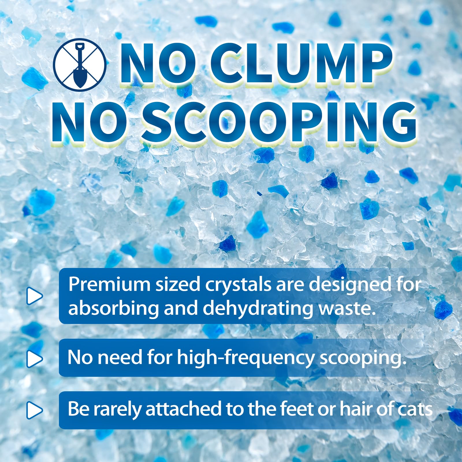 Made4Pets cat litter crystals open bag for easy refill and use.