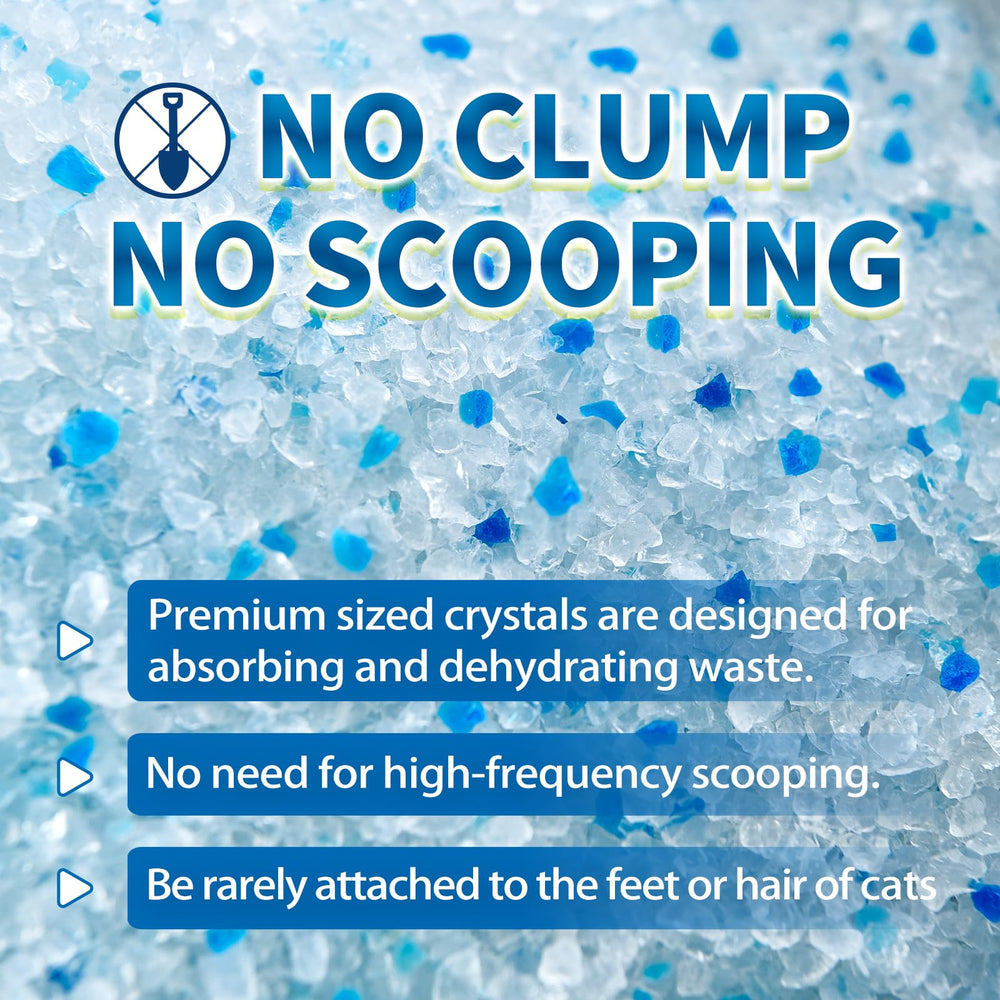 Made4Pets cat litter crystals open bag for easy refill and use.