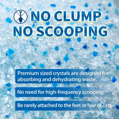 Made4Pets cat litter crystals open bag for easy refill and use.
