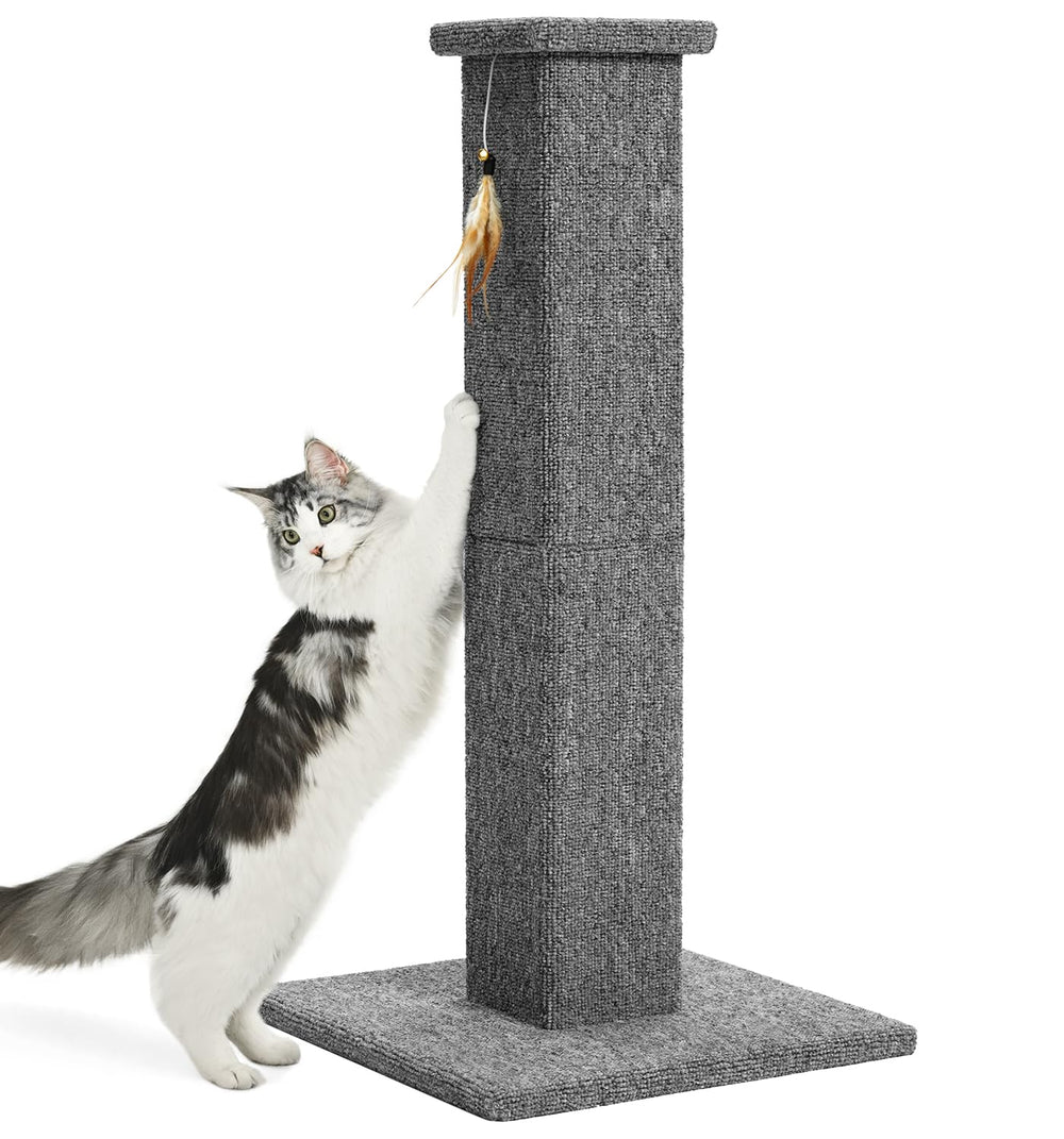 Made4Pets cat scratching post 32-inch tall; durable vertical space.