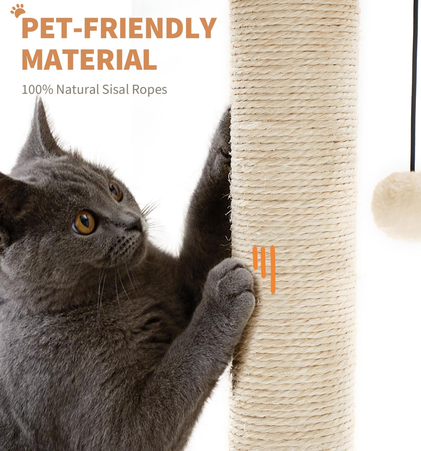 Easy installation with included tools lets cats enjoy indoor play quickly