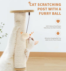 Keeps furniture safe by giving cats a dedicated scratching outlet