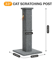 Made4Pets cat scratching post gray carpet texture for claws.