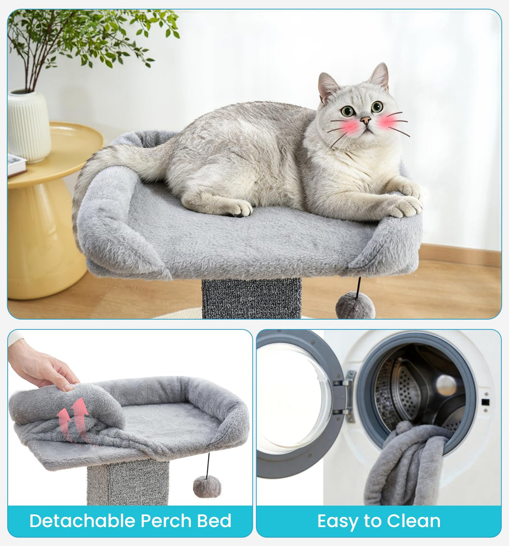 Made4Pets easy-assembly cat tower fits busy homes.
