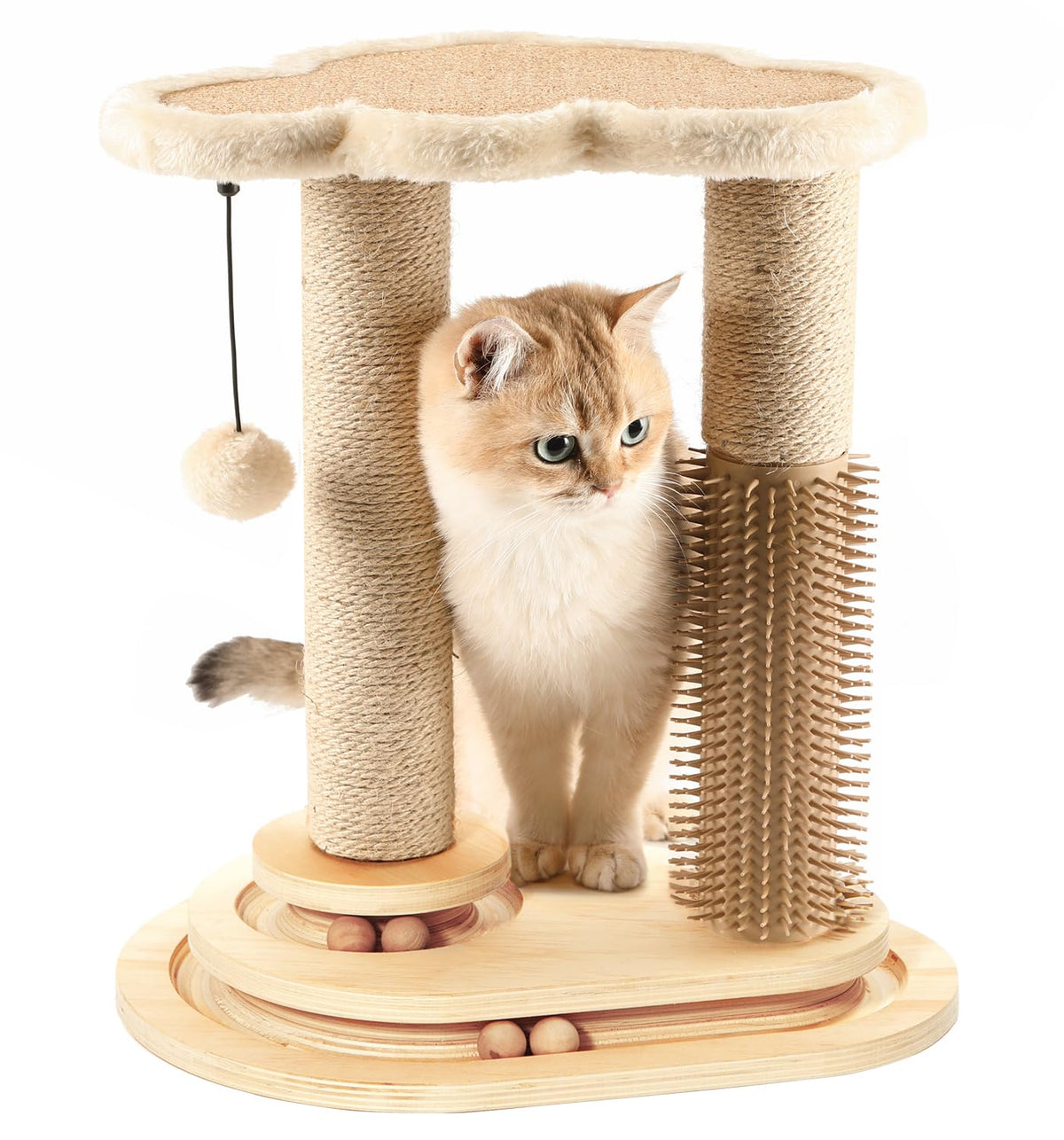 MADE 4 PETS cat scratching post with natural sisal texture for durable scratching.
