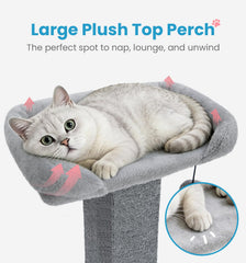 Made4Pets heavy-base tower stays stable during energetic play.
