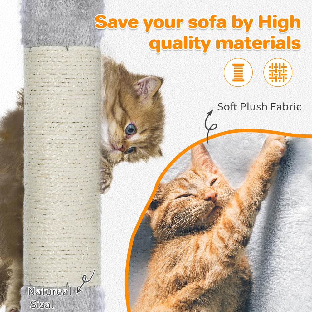 Made4Pets cat tree multi-level ladder supports climbing between levels.