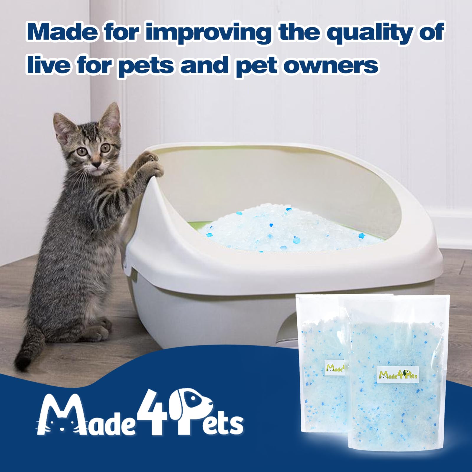 MADE 4 PETS compatible with most litter boxes for flexible setup.