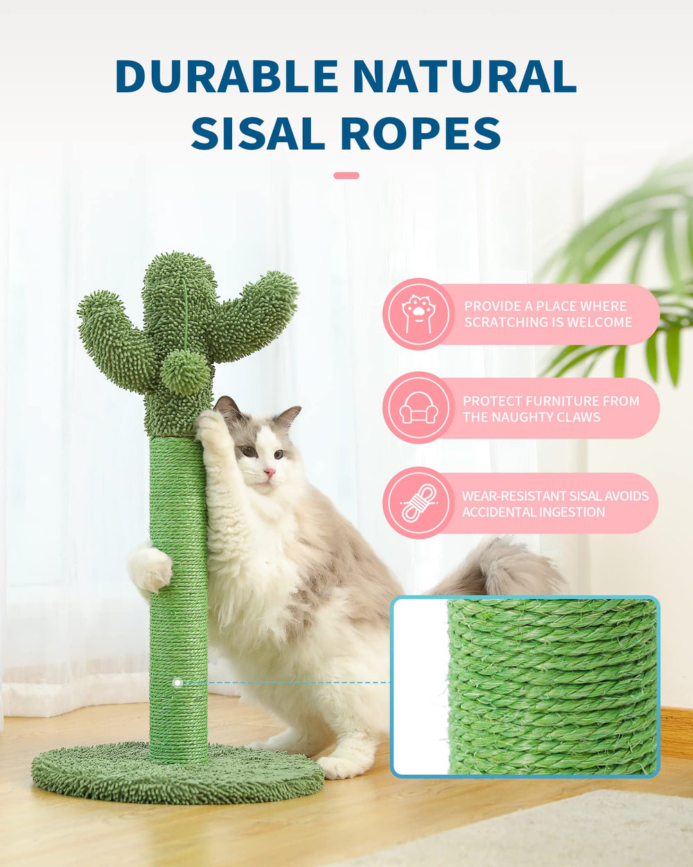 MADE 4 PETS dangling plush ball for extra interactive play