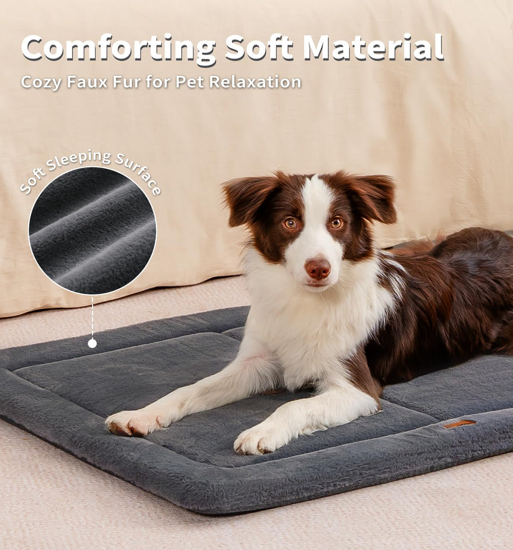 MADE 4 PETS crate pad anti-slip bottom keeps mat in place during play