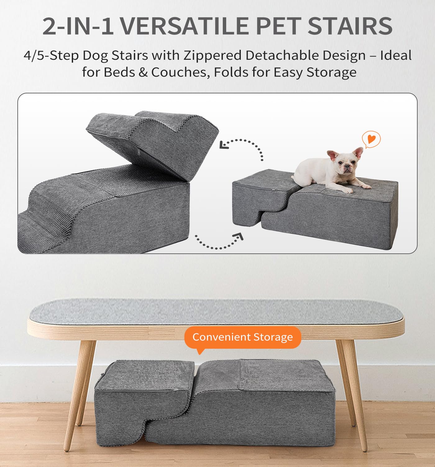Made4Pets 4-step model supports small to medium dogs securely