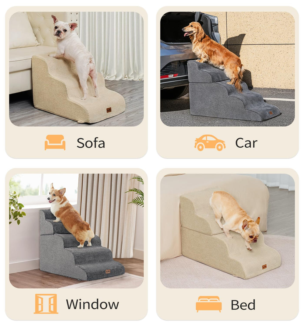 Made4Pets dog stairs non-slip bottom for stable placement