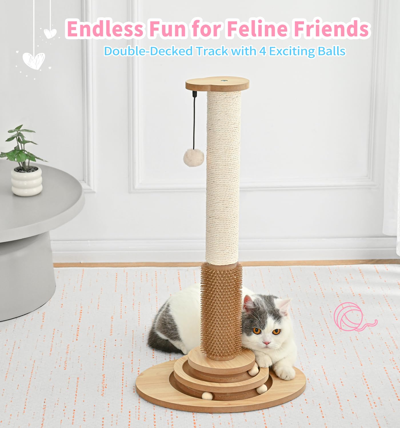 MADE 4 PETS versatile cat tower for kittens to adults during indoor play.