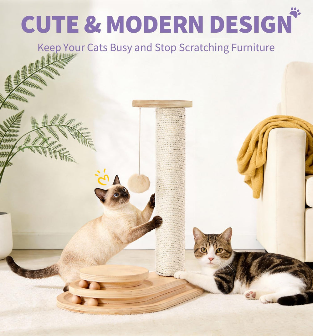 MADE 4 PETS indoor-cat enrichment post for engaging play