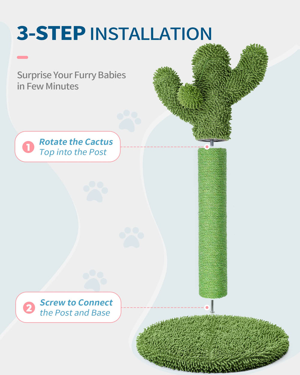 MADE 4 PETS indoor cat playtime scratcher encourages scratching and exercise
