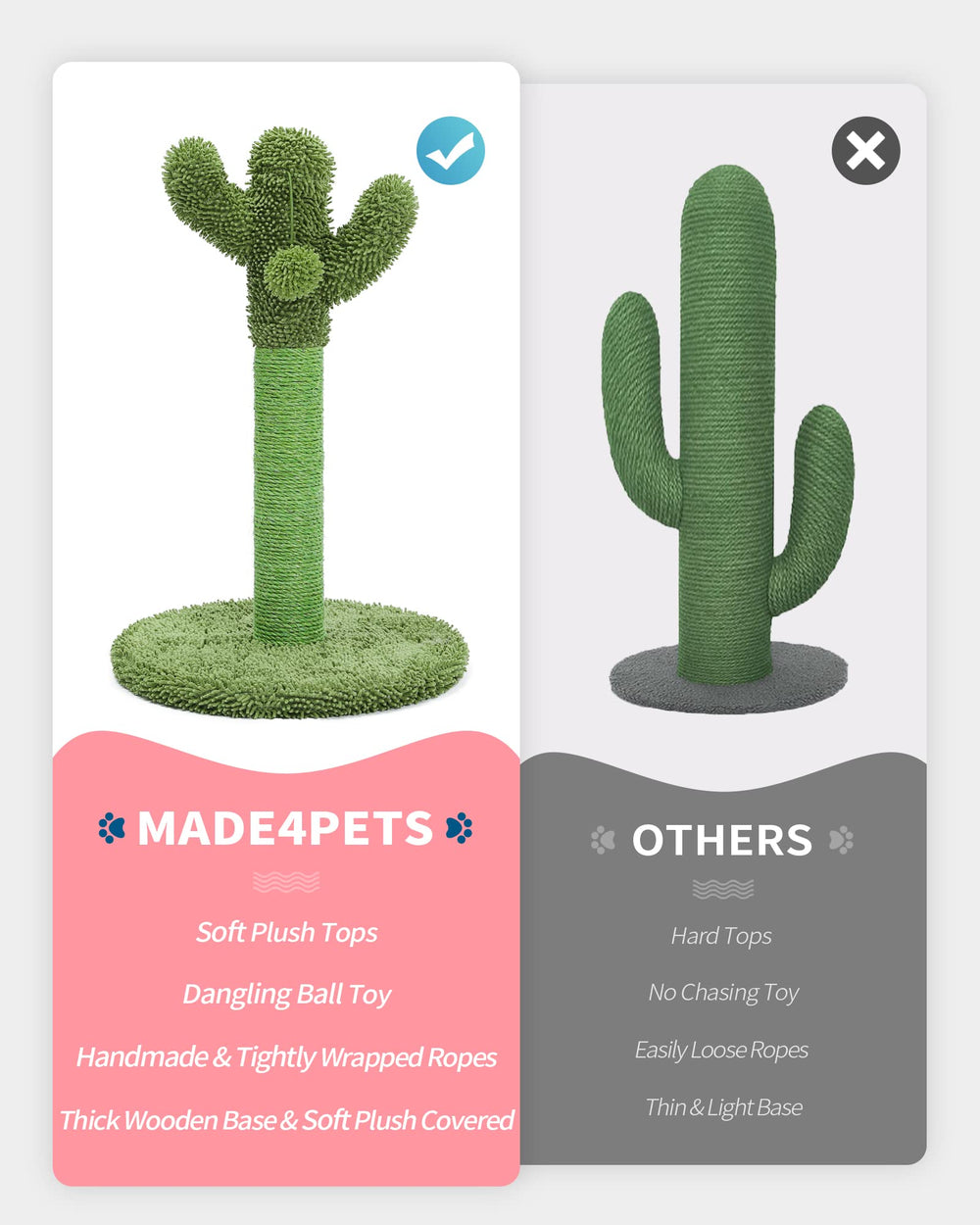 MADE 4 PETS kitten-friendly post suited for small cats to explore